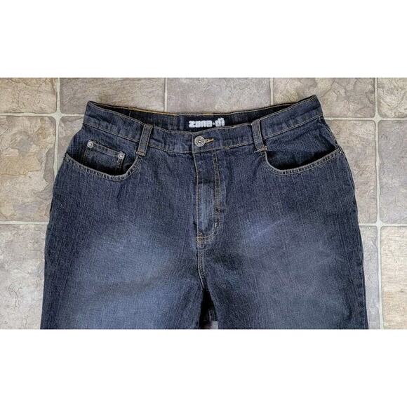 Y2K Zana Di Flare Bootcut Jeans Womens Size 16 Charcoal Gray Denim Stretch Retro - Picture 3 of 10